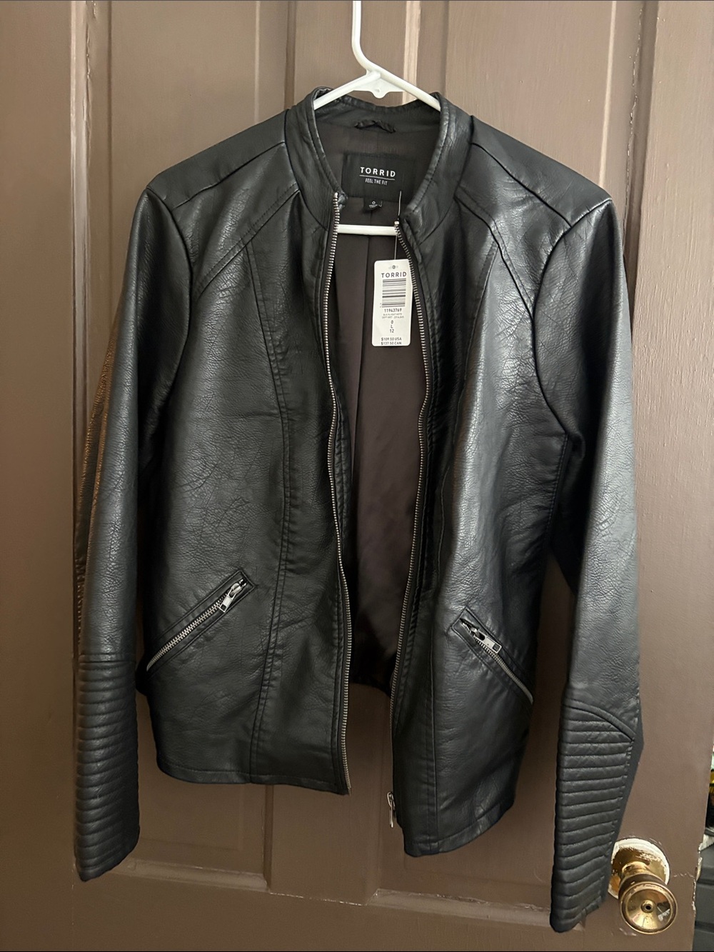 torrid Black Faux Leather Moto Jacket